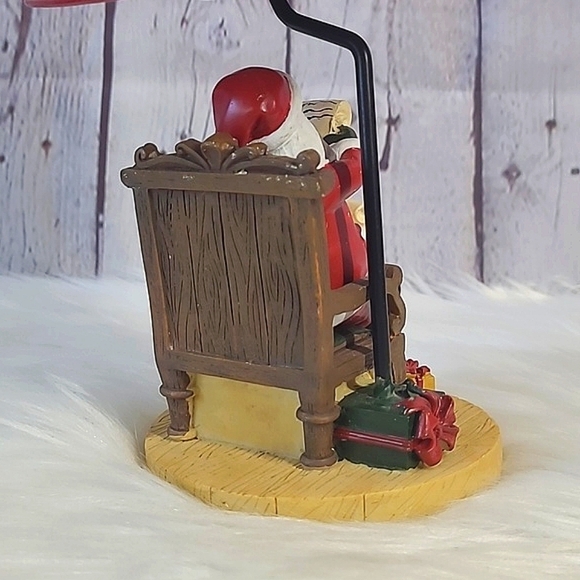 Yankee Candle Christmas Holiday Santa Claus Resin Tea Light Candle Holder Lamp - Picture 12 of 15